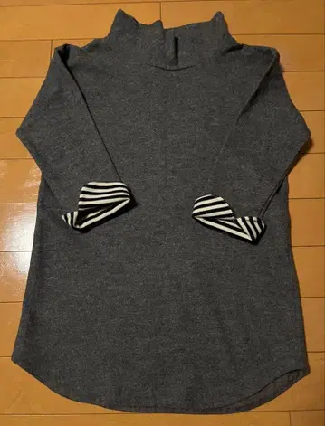 (라 마린 프랑세즈) 터틀넥 튜닉 그레이