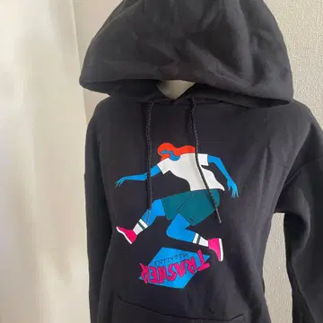 THRASHER 그래픽 블랙 후드티