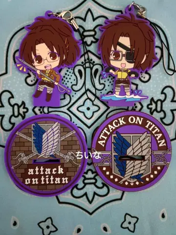 진격의 거인 3way 러버 스탠드 한지 세트