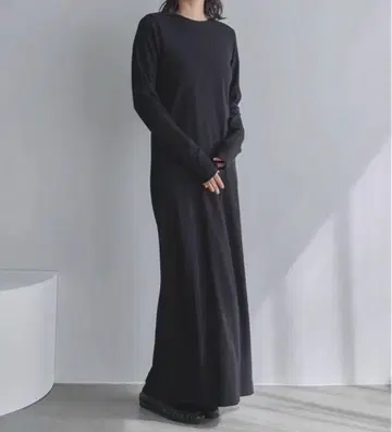 feepur 컷 리브 롱 원피스 TALL