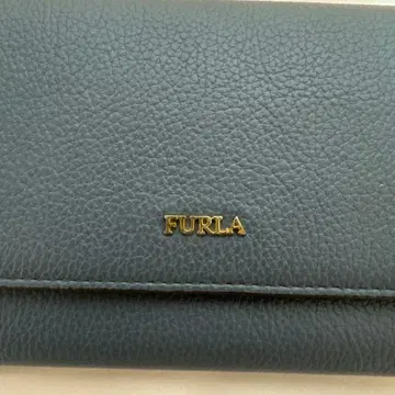 FURLA 그레이 장지갑 골드 지퍼