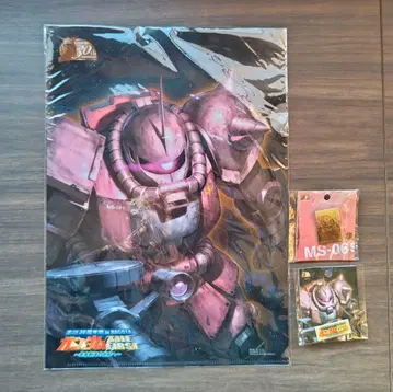 미개봉 ] 건담 THE FIRST 30주년 기념 자쿠 클리어 파일 핀즈