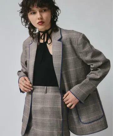 [ led.tokyo ] CHECK TAILORED JACKET