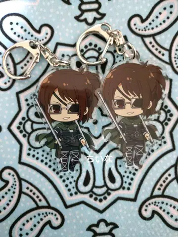 진격의 거인 5개의 거인으로부터 탈출 탈출 게임 한지 아크링 키링 세트