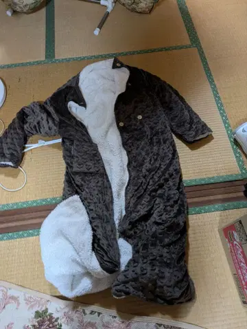 하트형 나이트 웨어 반텐 롱 방한복 현 상태 리사이클품