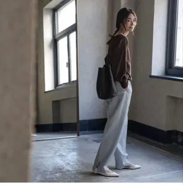 데레스 백 벨트 팬츠 데레스 팬츠 15th 블루