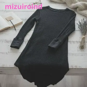 mizuiro ind 새상품급 썸머 원피스 다크 그레이 비대칭
