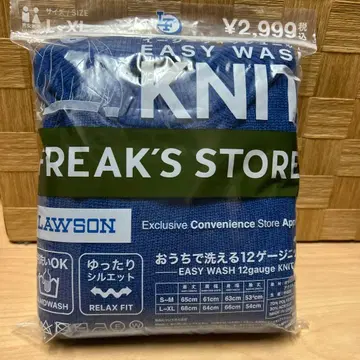 FREAKS STORE x LAWSON 워셔블 니트 L~XL 새상품 블루