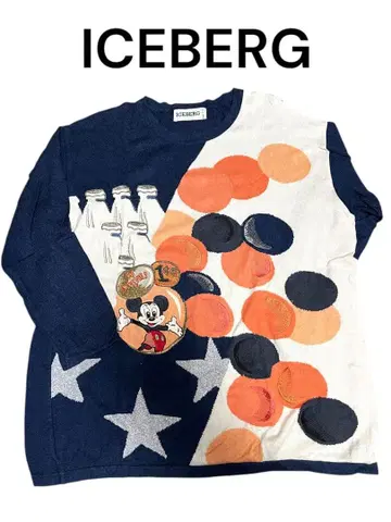 ICEBERG 미키 디자인 니트 빈티지 레어