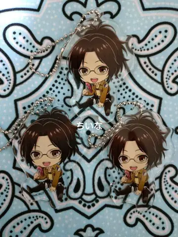 진격의 거인 가라오케의 철인 한지 아크릴 키링 세트