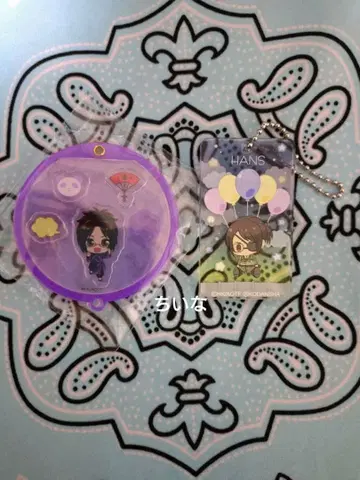 진격의 거인 샤카트 열리는 키 POPOON 한지 아크릴 키링 세트