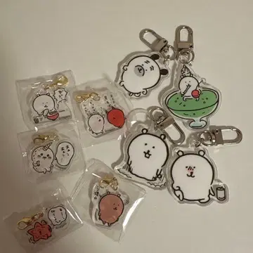 나가노의 곰 아크릴 참 키링 세트