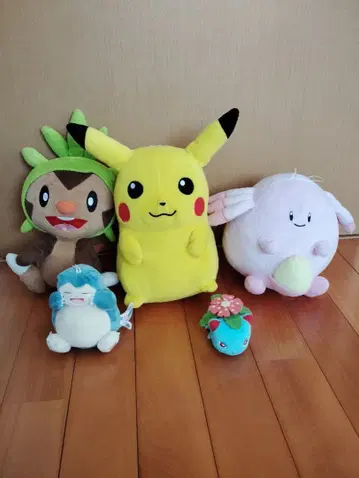 포켓몬 봉제 인형 5점 묶음 판매
