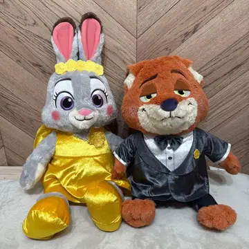 [ 에코 메루카리 편 승인 필수 ] 주토피아 2 봉제 인형 닉 주디