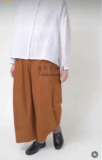 entwa 에와 와이드 팬츠 고밀도 컴팩트 웨더