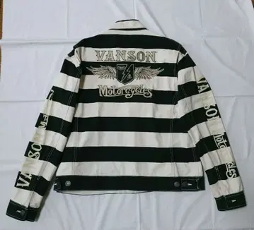 VANSON 반손 수인 보더 자켓 사이즈 XXL