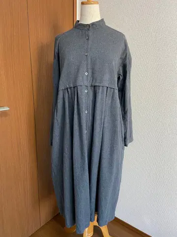 niko and - 셔츠 롱 원피스 그레이 내추럴 계열