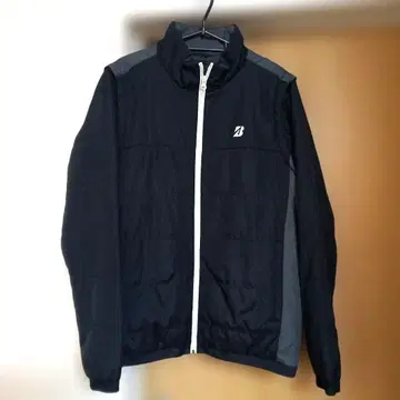 남성용 브릿지스톤 충전솜 자켓 블랙/그레이 골프 방한