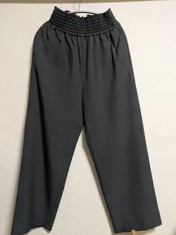 JOURNAL STANDARD 다크 그레이 와이드 팬츠 허리밴딩