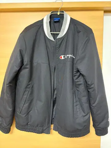Champion 블랙 아우터 M 사이즈