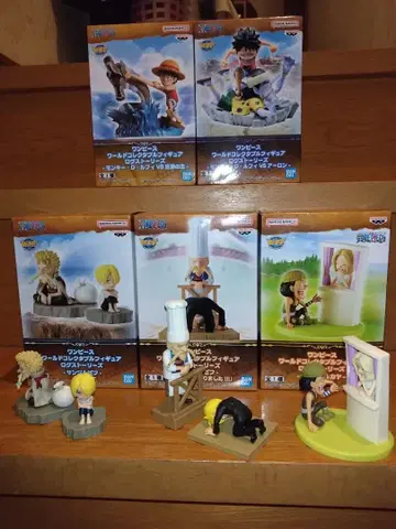 원피스 월드 컬렉터블 피규어 로그 스트리즈 5개 세트