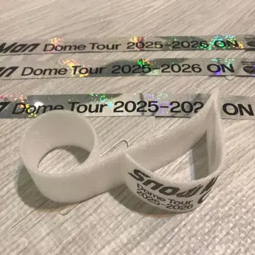 Snow Man Dome Tour 2025-2026 은색 테이프 음표