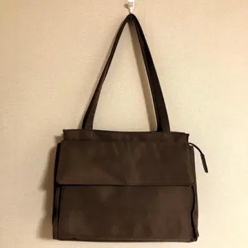 사자비 SAZABY 나일론 토트백 핸드백 갈색 브라운