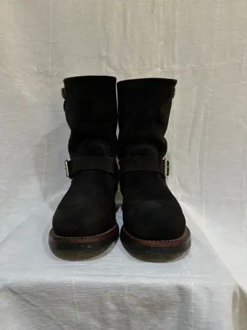 RED WING 엔지니어 부츠 블랙 스웨이드