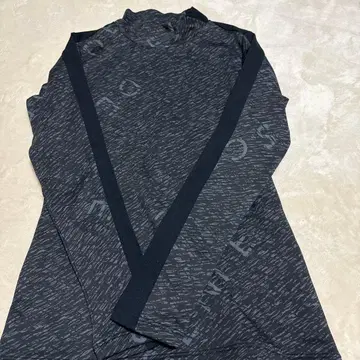 델타 히트 네비 속기모 우드 플레이크 프린트 긴팔 셔츠 여성 s