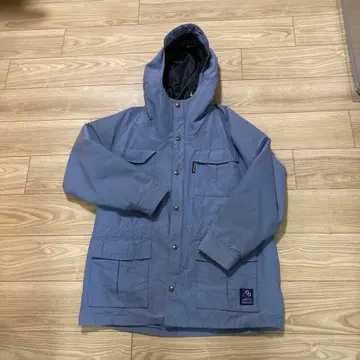 후드 부착 파란색 마운틴 파카 던롭 DUNLOP 남성용