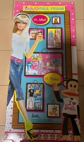 바비 폴프랭크 W9578 Barbie Loves Paul Frank