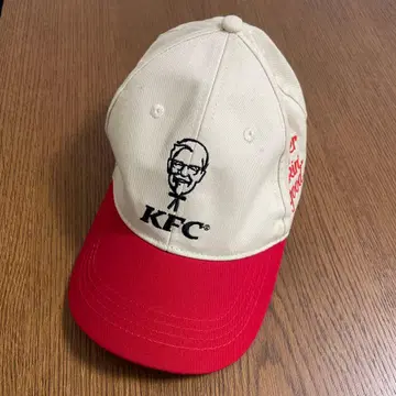 KFC 자수 캡 크림/빨간색