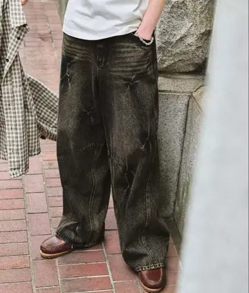 SWAGVIBE 배기 데님 팬츠 M 사이즈