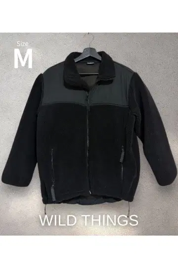 WILD THINGS 플리스 자켓 M 사이즈 블랙