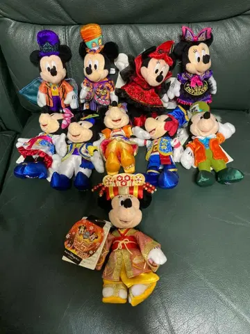 디즈니 봉제 인형 마스코트 모음 페이퍼 택 포함