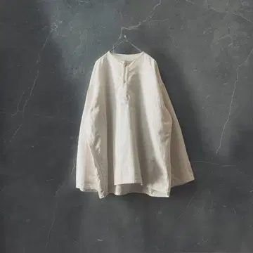 유로 밀리터리 슬리핑 셔츠 헨리넥 스텐실 박스