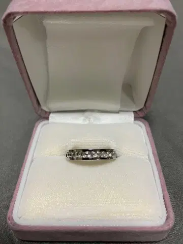 다이아 모니크 CZ 이터니티 반지 실버