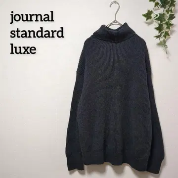 특가 [저널 스탠다드] 울 100% 터틀넥 니트 다크 그레이