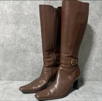 고품질 Reflect KOBE 천연 가죽 다크 브라운 23.5cm