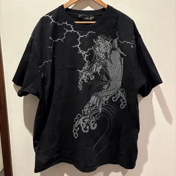 카라쿠리타마시 셔츠  용 비늘 자수 4L 미사용