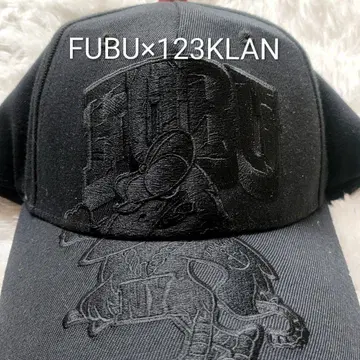 FUBU 123KLAN 콜라보 캡 블랙