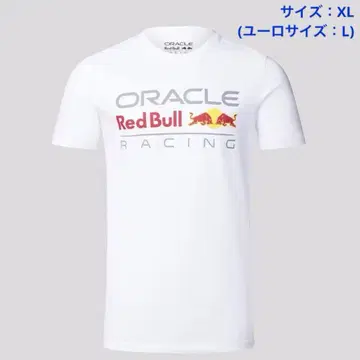 오라클 레드불 레이싱 라지 로고 T셔츠 화이트 XL 사이즈 [새상품]