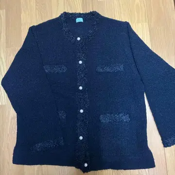 쿠미쿄쿠 빅 사이즈 트위드 니트 자켓 한 번 착용 새상품급