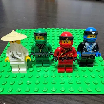정품 LEGO 미니 피규어 닌자고 4체 세트