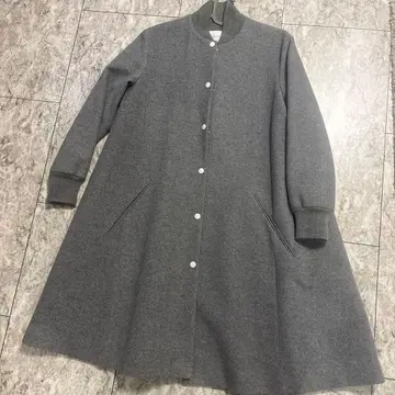 LE CIEL BLEU 그레이 롱 코트 36