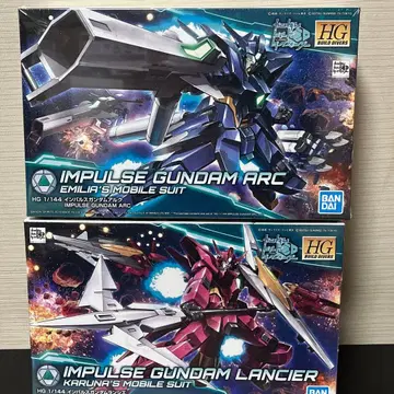 HG 건담 프라모델 임펄스 건담 알크 랑시에 프라모델 2체 세트