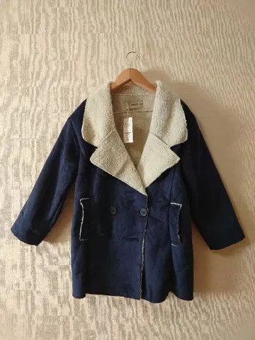 S-ZHANGLANTING 잔란팅 무스탕 코트 네이비