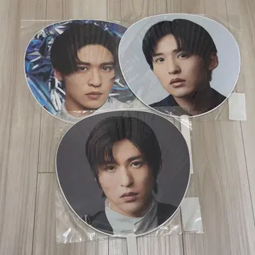 미개봉 새상품 Snow Man 메구로 렌 부채 3개