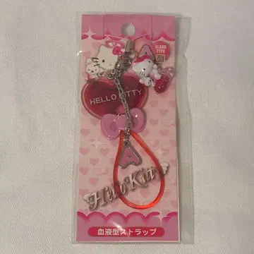 키티 스트랩 혈액형 A형 지역 마스코트 지퍼 참