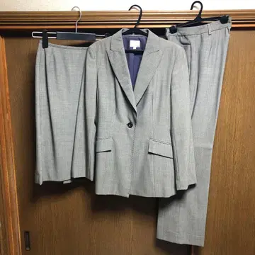 DEUX 그레이 스커트 수트 사이즈 7